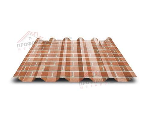Профнастил С44-1000-0.5 ECOSTEEL Кирпич Профнастил С44-1000-0.5 ECOSTEEL Кирпич