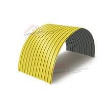 Профнастил МП10ПГ-0.5, Ширина-1100, Norman RAL1018