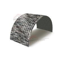 Профнастил МП10ПГ-0.5, Ширина-1100, ECOSTEEL Белый Камень