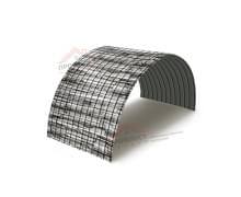 Профнастил МП10ПГ-0.5, Ширина-1100, ECOSTEEL Белый Плитняк