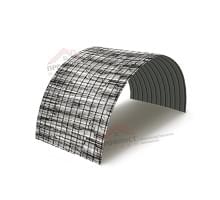 Профнастил МП10ПГ-0.5, Ширина-1100, ECOSTEEL Белый Плитняк