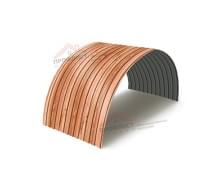 Профнастил МП10ПГ-0.5, Ширина-1100, ECOSTEEL_T Кедр