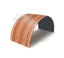 Профнастил С10ПГ-1160-0.5 ECOSTEEL_T Кедр