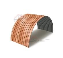 Профнастил СС10ПГ-1160-0.5 ECOSTEEL_T Кедр