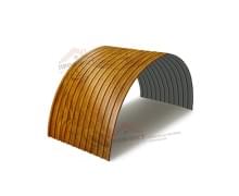Профнастил СС10ПГ-1160-0.5 ECOSTEEL_T Золотой Дуб
