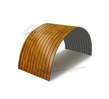 Профнастил СС10ПГ-1160-0.5 ECOSTEEL_T Золотой Дуб