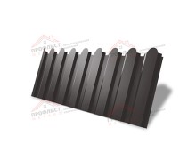 Профнастил фигурный С20 - 0,45 Окрас - Б, Drap RR 32 темно-коричневый.