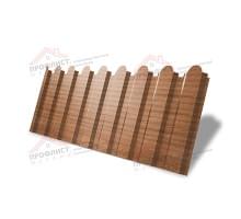 Профнастил фигурный С20 - 0,45 Окрас - А, Print Elite Honey Wood.