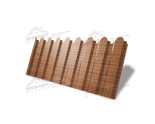 Профнастил фигурный С20 - 0,45 Окрас - А, Print Elite Honey Wood. Профнастил фигурный С20 - 0,45 Окрас - А, Print Elite Honey Wood.