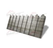 Профнастил фигурный С20 - 0,45 Окрас - Б, Print Elite с пленкой Nordic Wood.
