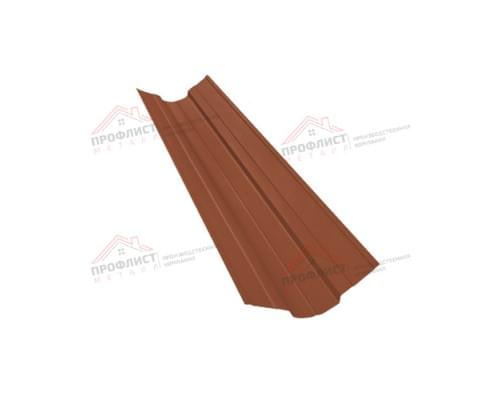 Планка ендовы верхней фигурной 100x100 0,4 PE