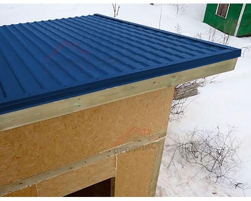 Планка конька односкатной кровли 160x160 0,45 Drap