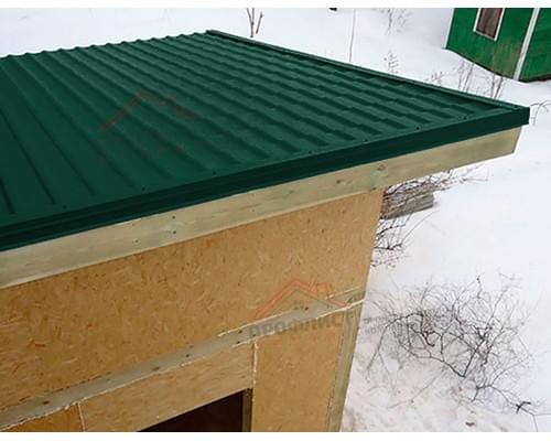 Планка конька односкатной кровли 160x160 0,45 Drap