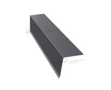 Планка конька односкатной кровли 160x160 0,45 Drap