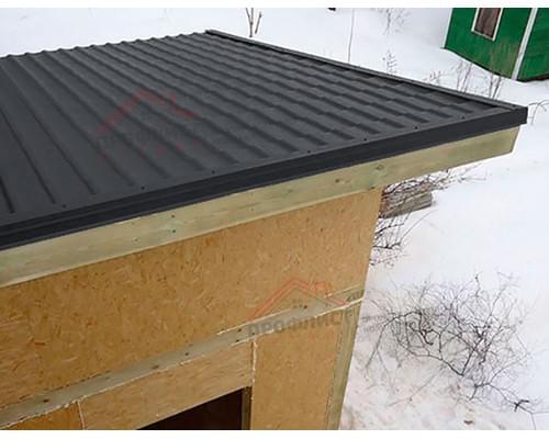 Планка конька односкатной кровли 160x160 0,45 Drap