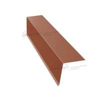 Планка конька односкатной кровли 160x160 0,7 PE с пленкой