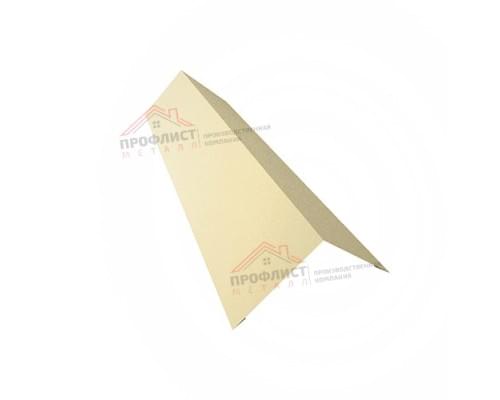 Планка конька плоского 145х145 0,5 GreenCoat Pural BT с пленкой