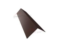 Планка конька плоского 190х190 0,5 GreenCoat Pural BT с пленкой