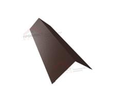 Планка конька плоского 190х190 0,5 GreenCoat Pural BT с пленкой