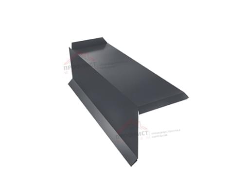 Планка торцевая сегментная 30мм Левая 0,5 Satin с пленкой Планка торцевая сегментная 30мм Левая 0,5 Satin с пленкой