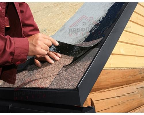 Планка ветровая для мягкой кровли 100х20х70 0,5 Rooftop Matte
