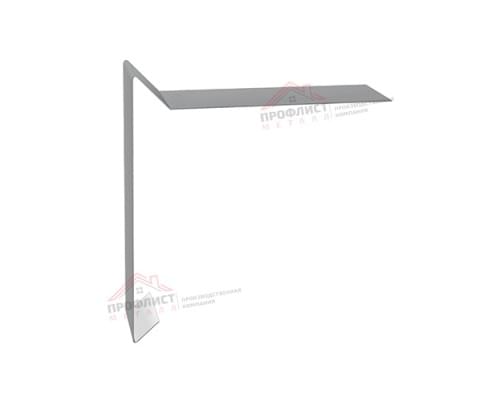 Планка ветровая для мягкой кровли 130х25х100 0,5 Satin с пленкой