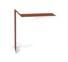 Планка ветровая для мягкой кровли 130х25х100 0,5 Satin Мatt