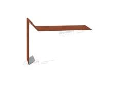 Планка ветровая для мягкой кровли 100х20х70 0,5 Satin Мatt