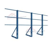 Ограждение кровли на фальц ХК-900 L=3000мм+1ДТ (труба 40х20)