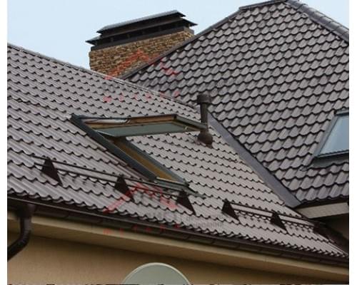 Снегозадержатель для Фальцевой кровли ОЦ с круглой трубой d25мм L=3000мм (3 опоры 1мм)