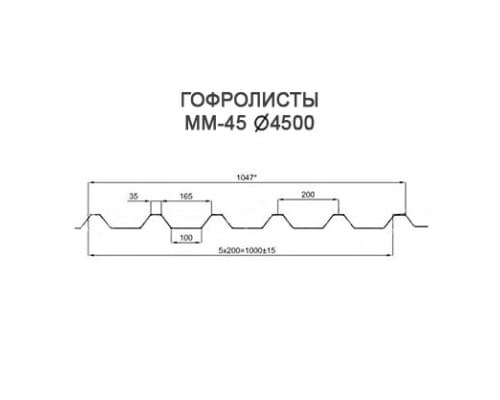 Гофролисты ММ114 D4.5, толщина 7 мм для металлических конструкций Гофролисты ММ114 D4.5, толщина 7 мм для металлических конструкций