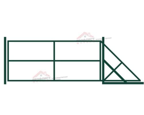 Откатные ворота каркас / H 2,0м L 4,0м Откатные ворота каркас / H 2,0м L 4,0м