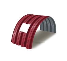Укрытие конвейеров из арочного профнастила Н75ПГ-800, 0,5, в полимерном покрытии