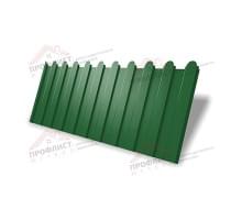 Профнастил фигурный C8 - 0,45 ПЭ с пленкой RAL 6002 лиственно-зеленый.