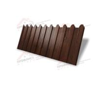 Профнастил фигурный C8 - 0,45 Print Elite Choco Wood.