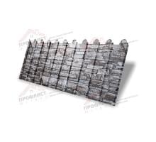 Профнастил фигурный C8 - 0,45 Print Elite Fine Stone. Профнастил фигурный C8 - 0,45 Print Elite Fine Stone.