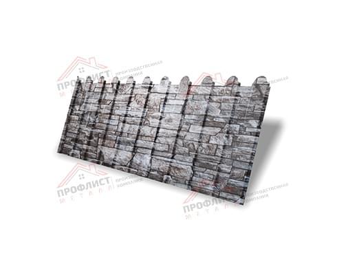 Профнастил фигурный C8 - 0,45 Print Elite Fine Stone. Профнастил фигурный C8 - 0,45 Print Elite Fine Stone.