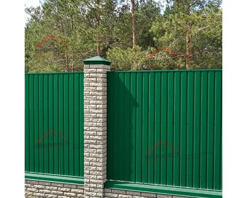 Профнастил окрашенный С18-1000-0.45 цена за м2
