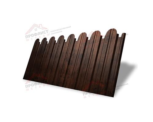 Профнастил фигурный С10 - 0,45 Окрас - А, Print Elite Cherry Wood.