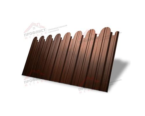 Профнастил фигурный С10 - 0,45 Окрас - А, Print Elite Choco Wood. Профнастил фигурный С10 - 0,45 Окрас - А, Print Elite Choco Wood.