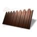 Профнастил фигурный С10 - 0,45 Окрас - А, Print Elite Choco Wood.