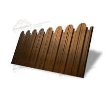 Профнастил фигурный С10 - 0,45 Окрас - А, Print Elite с пленкой Golden Wood.