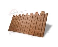 Профнастил фигурный С10 - 0,45 Окрас - А, Print Elite Honey Wood.