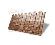 Профнастил фигурный С10 - 0,45 Окрас - А, Print Elite с пленкой Sand Stone.