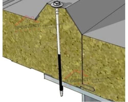 Саморез для сэндвич-панели 14X105 диаметр 6,3