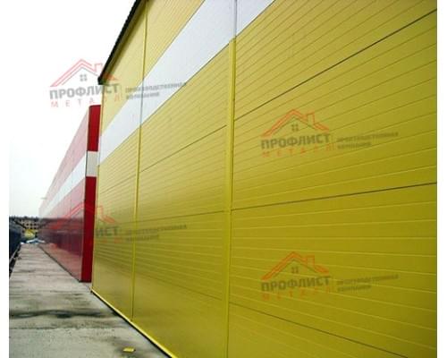 Двухслойная сэндвич-панель с пенополиуретаном, ширина 1200 мм, толщина 30 мм, 0.5 Полиэстер