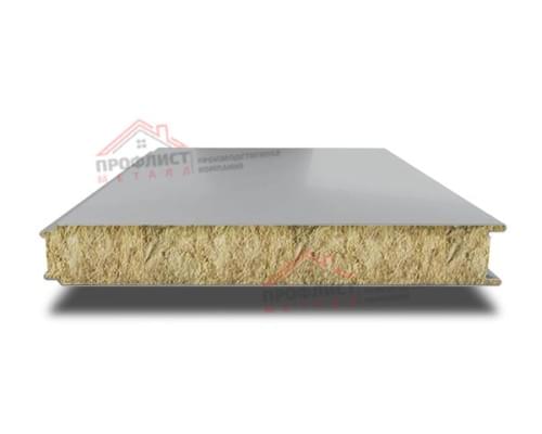 Гладкая сэндвич-панель с минеральной ватой, ширина 1200 мм, толщина 150 мм, 0.5/0.5, Текстурированный полиэстер
