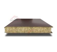 Гладкая сэндвич-панель с минеральной ватой, ширина 1200 мм, толщина 150 мм, 0.5/0.5, Полиуретан глянец