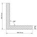 Горизонтальная угловая сэндвич панель с пенополиуретаном, ширина 1200 мм, толщина 20 мм, 0.5/0.5 Текстурированный полиэстер