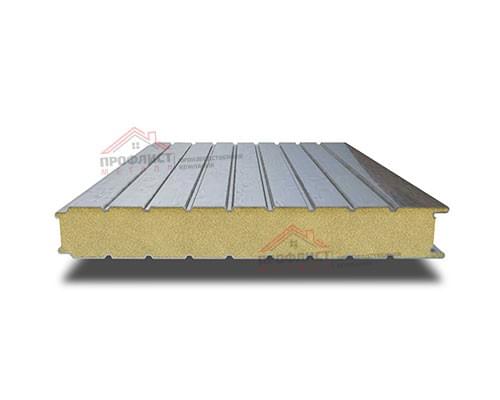 Нержавеющая стеновая сэндвич-панель с пенополиизоциануратом, ширина 1000 мм, толщина 50 мм, 0.5/0.5, AISI 430 Нержавеющая стеновая сэндвич-панель с пенополиизоциануратом, ширина 1000 мм, толщина 50 мм, 0.5/0.5, AISI 430
